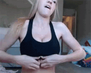 boob drop gif